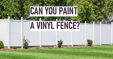 Can You Paint Vinyl Fence Panels?