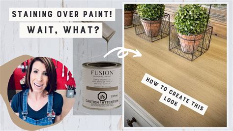 Can You Put Wood Stain Over Paint?